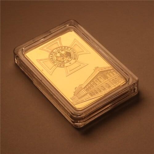 Germany Deutsche Reichsbank Direktorium Gold Plated Bar Decoration Crafts Collection