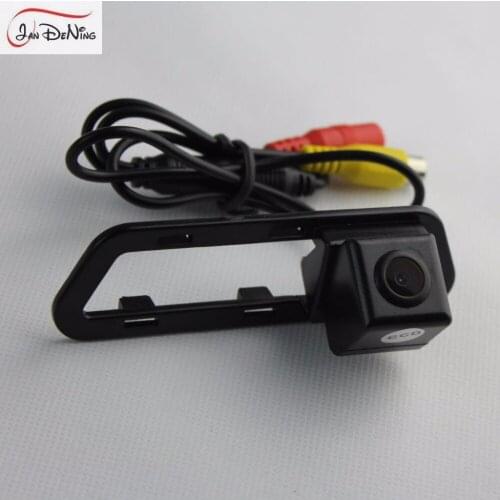 JanDeNing Car Rear View Parking/ Backup Reverse Camera/ WaterProof Reverse Hole OEM For Nissan Pulsar C12 Hatchback 2011-2015