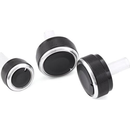 3pcs/set Refitting A/C heat control knobs Switch For VW golf 4 passat B5 Bora for Skoda Superb Octavia MK1 car styling