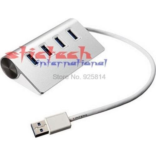 By dhl or ems 20 pcs Mini High Speed 4 Port USB 3.0 Hub USB Port For Laptop PC Computer Laptop Accessories