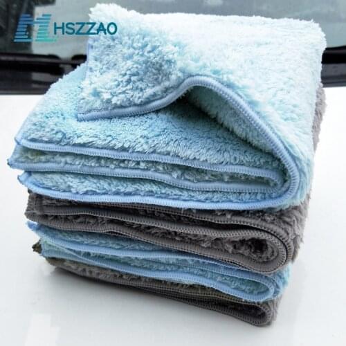 40x40cm Car Wash Waxed crystal Microfiber Towel Car Cleaning Drying Cloth Hemming Car Care Cloth Detailing Car Wash Towel