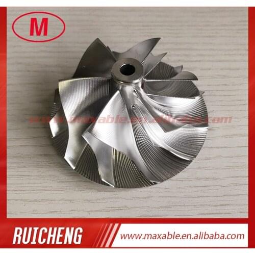 PTE62 A21162-4/01651 62.24/82.00mm 6+6 blades Point milling turbo milling/alumimun 2618/billet compressor wheel for PTE6262