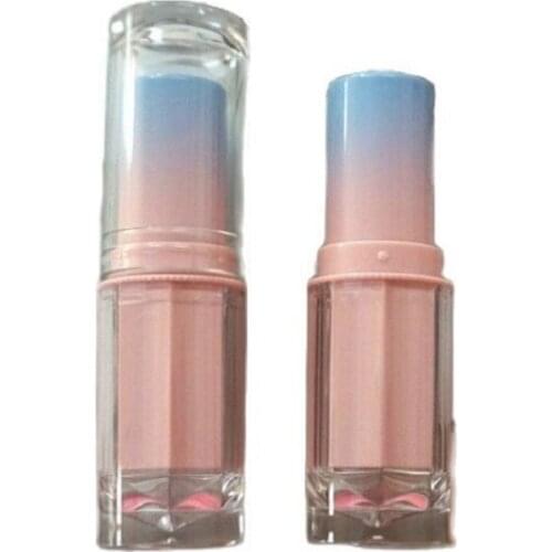 50pcs/lot DIY Empty Plastic Cosmetic Lip Rouge Bottle 12.1mm Beauty Pink Gradient Lipstick Tube Lip Balm Sub Container