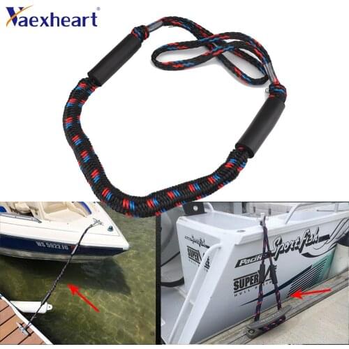 Boat Dock Line Bungee Rope Dock Line Shock Absorption Elastic Mooring Rope