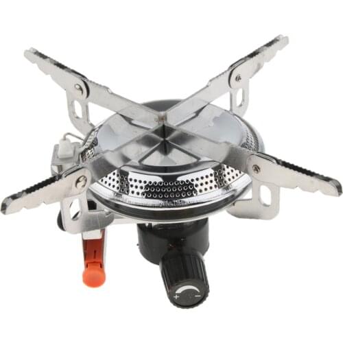 Ultralight Portable Outdoor Backpacking Camping Stoves Anti-Wind with Piezo Ignition