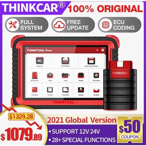 Thinkcar Thinktool Pros Obd2 Professional Full System Diagnostic Scanner Code Reader Programmable Scanner Ecu Coding Active Test