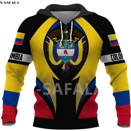 Scotland Unicorn Columbia Emblem Skull Country Flag 3D All Printed Hoodie Man Women Harajuku Zipper Pullover Sweatshirt Jacket