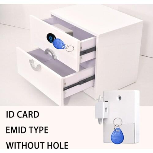 Smart Electronic Hidden RFID Cabinet Lock No Hole Easy Installation Furniture Locker Wardrobe Shoe Cabinet Drawer Door Lock