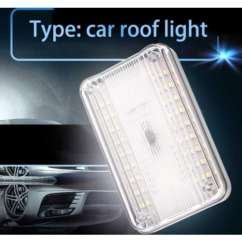 36 LED Car Roof Lamp Universal Trunk Lamp Roof Ceiling Ultra Thin High Brightness Reading Lamp 12V Car Vehicle Interior Lights