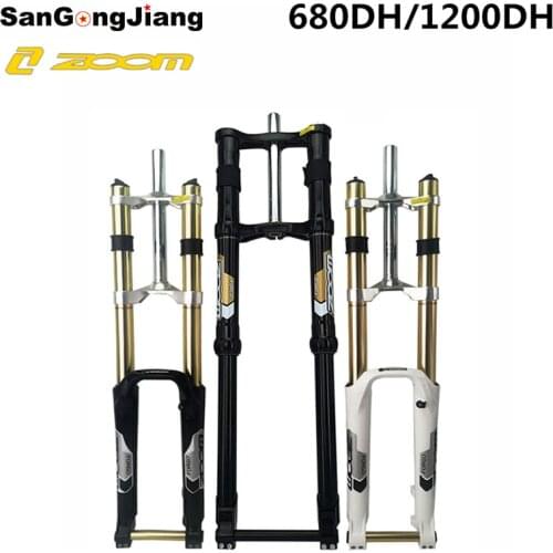 ZOOM Bike Fork 680DH Downhill AM MTB Mountain Suspension Fork 27.5 29inch Damping disc brake THRU RA Fork