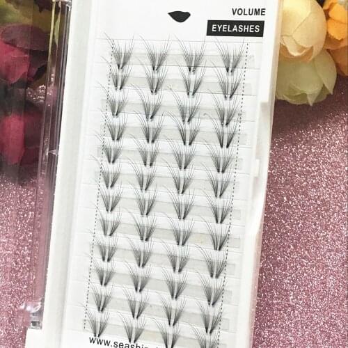 1 Tray /Lot Premade Volume Fans Lashes Butterfly Shape Russia Eyelashes Extension Handmade Luxury lash Extension Free Shipping
