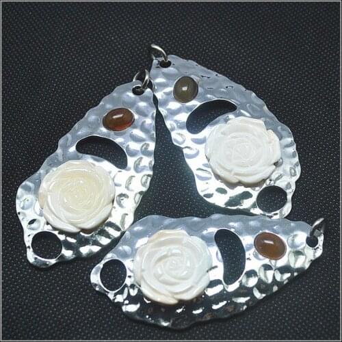 New saltwate shell pendants mother of pearl pendants necklace pendants making accessories tourism beach gifts metal pendant