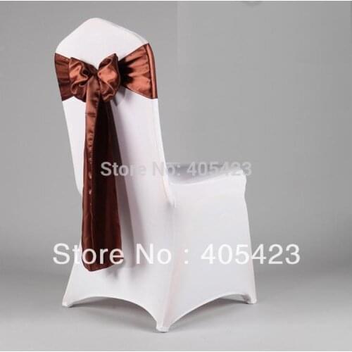 100pcs/lot ruban satin for wedding banquet chair cover bandeaus bow back decoration bandeaus back satin ribbon