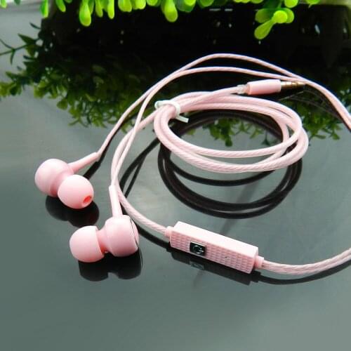 100pcs Earphone Heavy Bass In-Ear Music Headset Microphone 3.5mm Earphones For iPh For Samsung For xiaomi