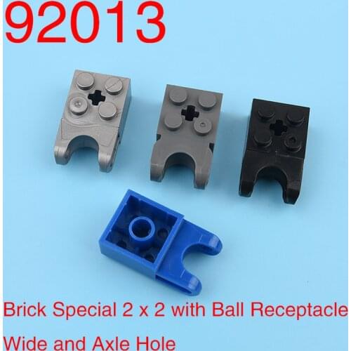 4pcs 92013 High-tech building block Brick Special 2 x 2 with spherical socket width and axle hole parts MOC accessories construc