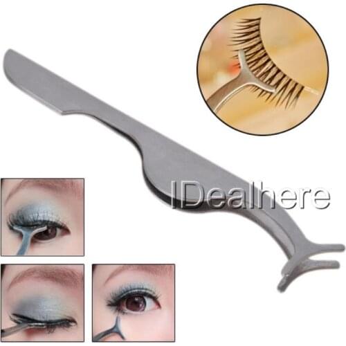 Mayitr Beauty False Eyelashes Extension Applicator Remover False Eyelashes Tweezer Clip Makeup Tools