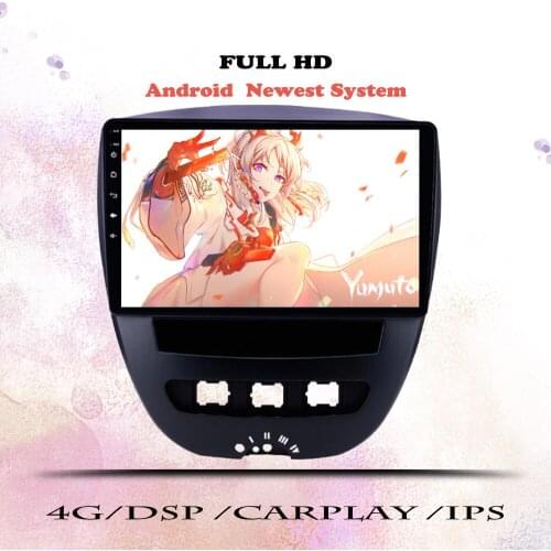 Android 10.0 Car Radio For Peugeot 107 For Toyota Aygo 2005 2006 2007 2008-2014 Multimedia Video Player Navigation GPS 2 din DVD