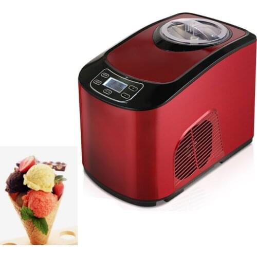 Automatic Ice Cream Maker Home Soft Hard Gelato Ice Cream Machine 1.5L Capacity 140W Intelligent Control Italian Ice Cream