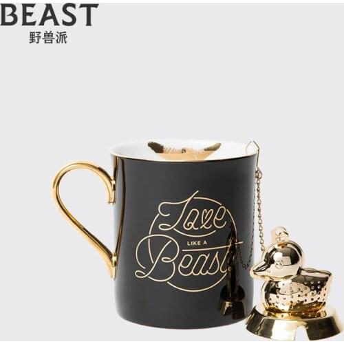 THE BEAST/brutalist lip mark cup fine bone China cups) couple cups of coffee cup