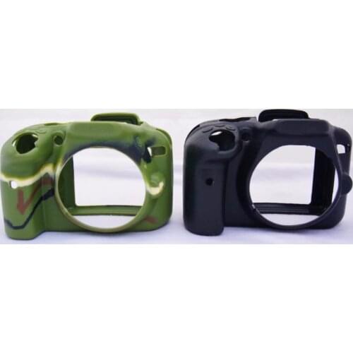 Camera Bag Soft Silicone Rubber Protective Camera Body Cover Case Skin for Nikon D3100 D3200 D3300 Camouflage Black Red