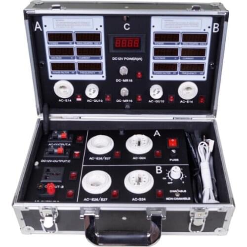 LED demo case,The high-end LED digital display test box,LED lighting demo box 380-13P