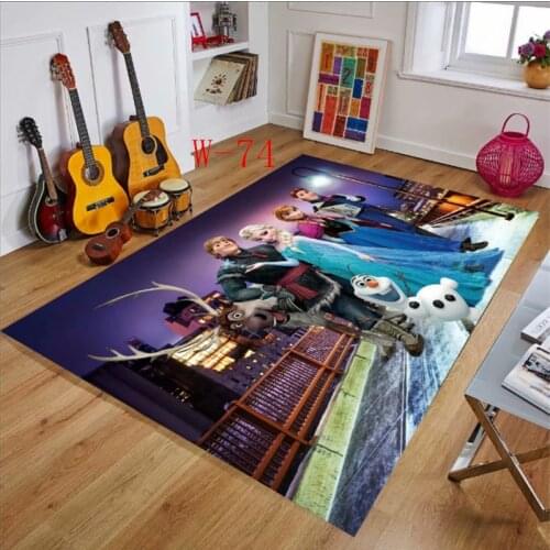 Disney Frozen Elsa Anna Princess Children Crawling Game Rug Carpet Door Mat Bathroom Rug mat outdoor indoor birthday Gift