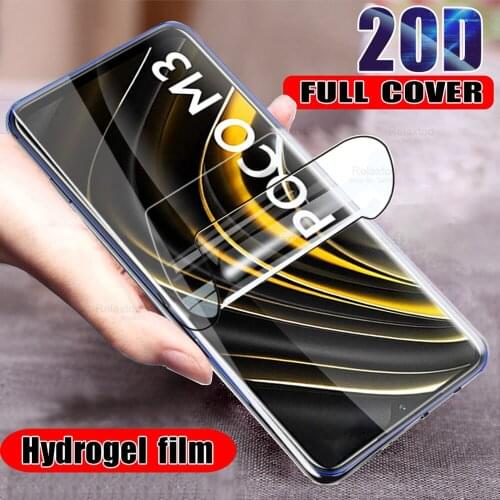 Screen Protector Hydrogel Film On The For xiaomi poco m3 m 3 smartphone pocom3 6.53'' Protector Films pocophonem3