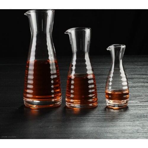 Home Individual Wine Decanter Mini Wine Carafe Premium Glass Wine Serving Carafe Multiple Beverage Juice Jar 125ML 280ML 500ML