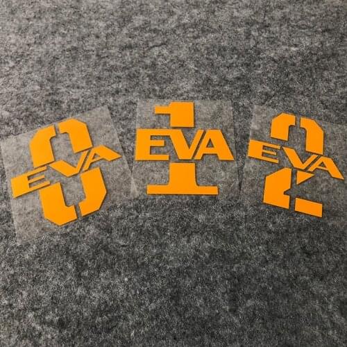 1PCS Classic Carton Anime Auto Window Body Door Stickers Car Styling Viny Decals for EVA new century Machine No.1