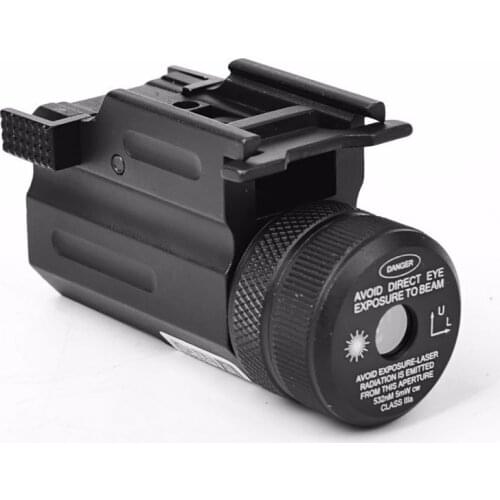 Green Dot Laser Sight Collimator QD 20mm Rail Mount for Pistol and Airsoft Rifle Glock 17 19 22