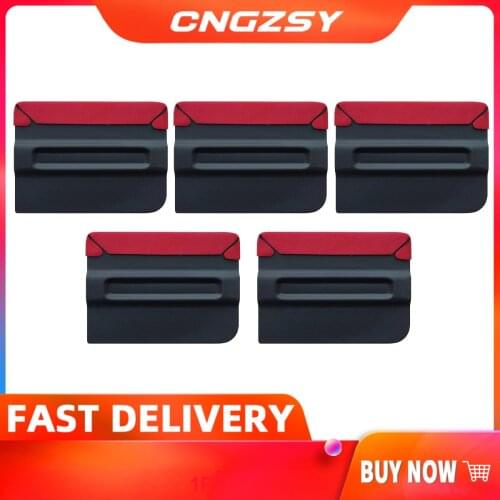 5Ps Carbon Fiber Film Magnetic Squeegee Vinyl Car Wrap Window Tint Magnet Scraper with Scratch-free Suede Felt Car Wrapping A10C