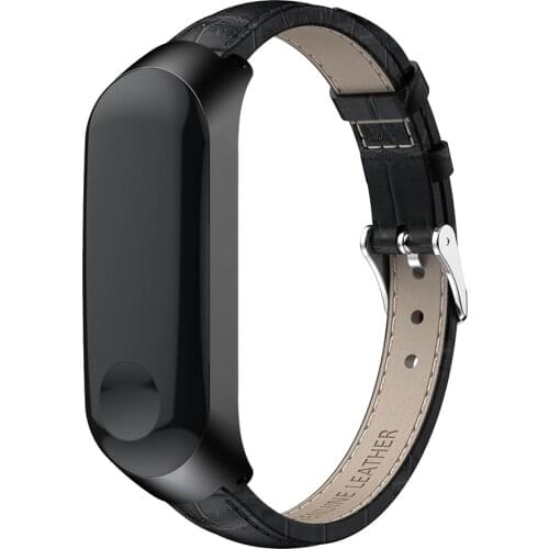 Leather Wristband Bracelet Replacement For Xiaomi Band 4 3 Smart Band Strap For Xiaomi Mi Band 5 4 3 Watch Belt Strap