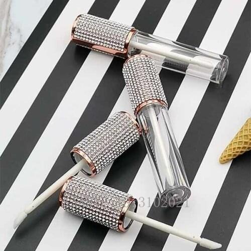 Round Lip Gloss Tubes High Grade Clear Plastic Empty Lip Gloss Tubes Filling Containers Cosmetic Packaging Containers 10/30pcs