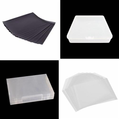 Square Rectangle Plastic Box/Pockets 10PCS/set Strong Magnetic Magnet Sheets For Cutting Dies Stamp Stencil Collection DIY Tools