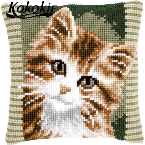 Handmade car pillowcase craft kits for adults cross stitch sets sale diy knitting needles kit for embroider Needlework kits