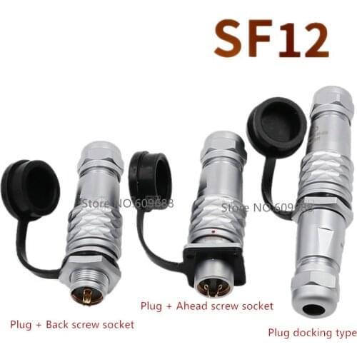 SF12 Aviation Plug and Socket Connector Male and Female Circular Aviation Connector Water Proof IP67