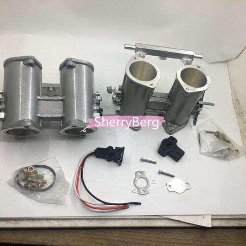 SherryBerg set of (2 TBS ) 42dcoe 42 dcoe 40mm Twin Throttle Body Injection + TPS + fuel rail Weber/Dellorto/Solex DCOE/DHLA