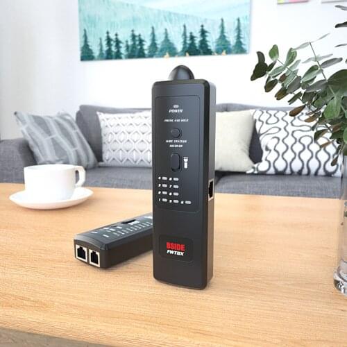 BSIDE-FWT8X Wire Tracker RJ11 RJ45 Ethernet LAN Cable Tester Line Finder Professional Dual Mode Network Finder with Flashlight