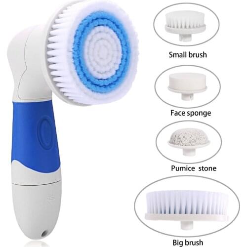 Cleansing High Quality 4 in 1 Wash Face Cleaning Massage Machine Skin Pore Cleaner Body Mini Beauty Face Cleanser