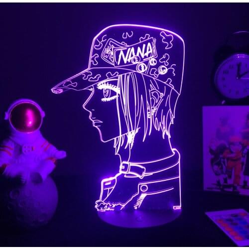 Japanese Anime Nana Osaki 3D LED Lamp night lamp for Bedroom Decor Cool Girls Birthday Gift NANA Figure Nightlight Dropshipping