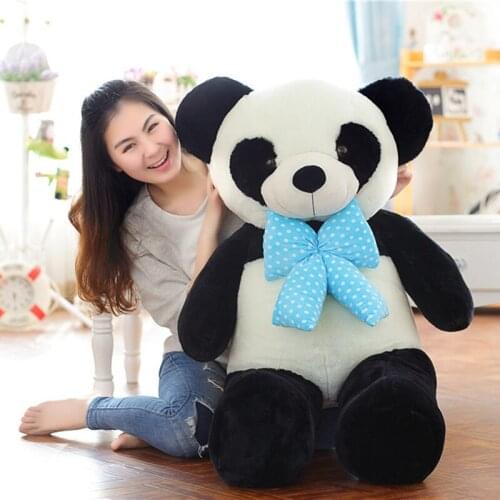 55/75cm 1 Pcs Large Size Panda Plush Toy Doll Baby Bear Pillow Cartoon Panda Doll Kids Cushion Toys Birthday Gift For Children