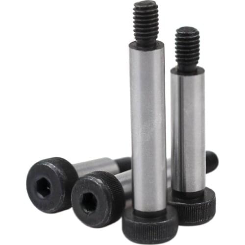 2pcs M5 Allen shoulder screws shaft shoulders limit plugs screw carbon steel plug bolt smooth bar diameter 6mm 10mm-60mm long