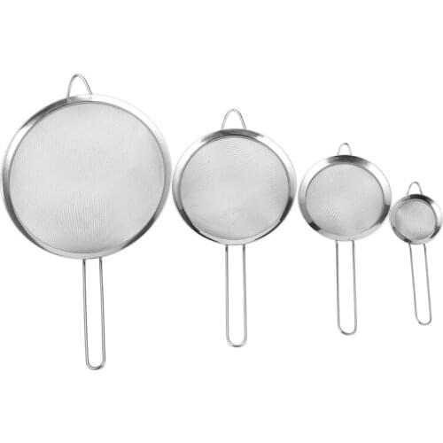 4 Pcs. Colander Strainer Colander Strainer Set 7/12/16/22 Cm Made Of Stainless Steel - Noodle Strainer Schaumlffel Icing Sugar S
