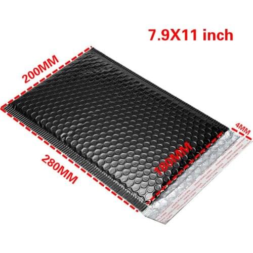50pcs Black Self-seal Adhesive Courier Storage Bags Plastic Poly Envelope Mailer Postal Shipping Mailing Bags Closet Organizer