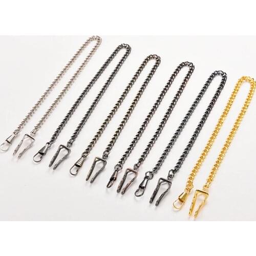 6 colors Bronze Alloy Chain For Antique Quartz Women Men Vintage Pocket Watch