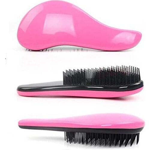 Anti-Static Hair Brush Comb Magic Handle Detangling Comb Shower Electroplate Detangling Massage Tangle Combs Hair Styling Tools