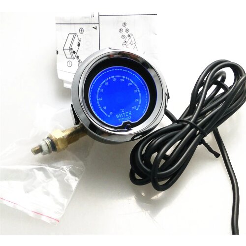 Car 2" 52mm LCD Digital Water Temp Gauge Universal Adjustable water temperature Auto gaug