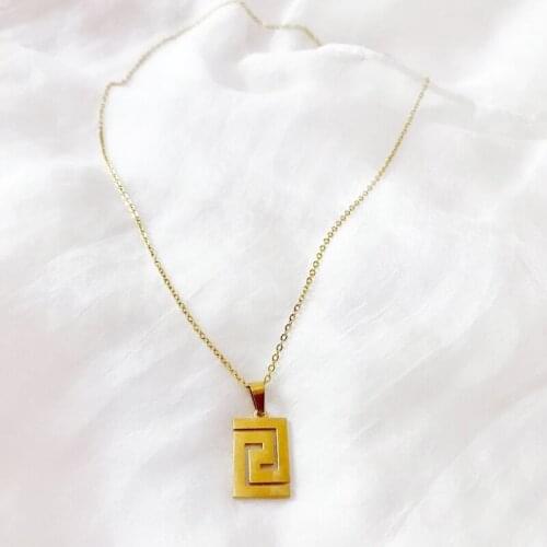 Stainless Steel Cross Choker Necklace Women Lovers Gold Gold Link Chain Simple pendientes Charm Necklace Engagement Jewelry