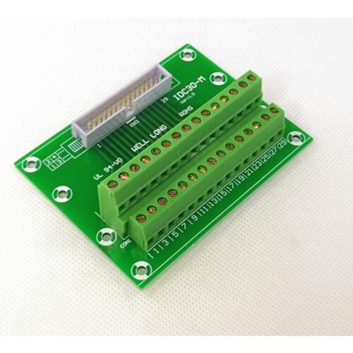 DC3 30P 2x15Pins Header Breakout Board, Terminal Block, Connector