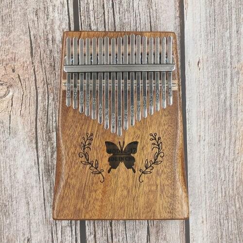 High-Quality Pine Wood Body Thumb Piano 17 Keys Kalimba Kids Adult Piano Musical Instrument With Learning Book Tune Hammer